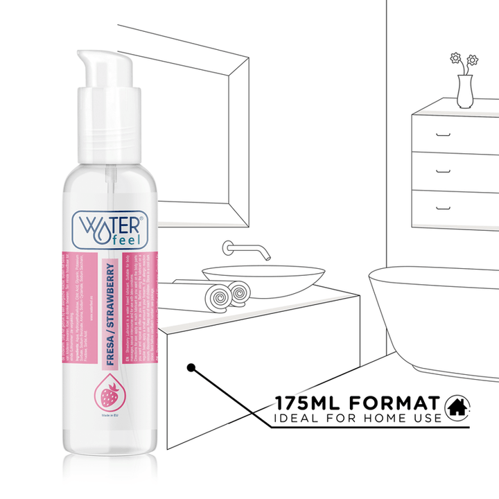 WATERFEEL - SCHMIERMITTEL AUF ERDBEERWASSERBASIS 175 ML - INTIM SPACE Online Sexshop