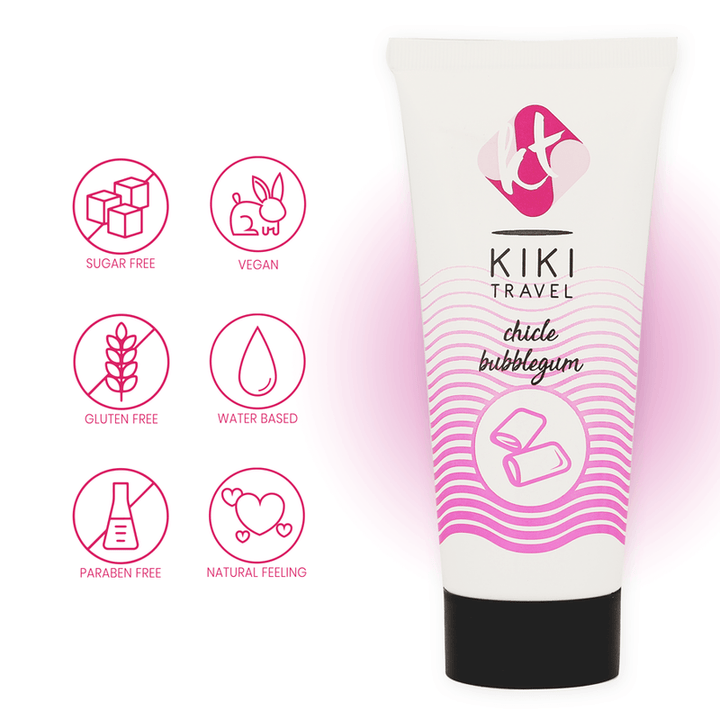 KIKÍ TRAVEL - STRAWBERRY GUM SCHMIERMITTEL 50 ML - INTIM SPACE Online Sexshop