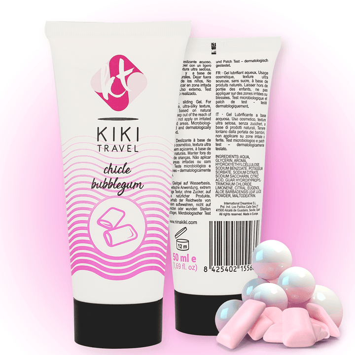 KIKÍ TRAVEL - STRAWBERRY GUM SCHMIERMITTEL 50 ML - INTIM SPACE Online Sexshop