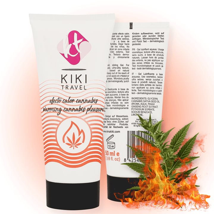 KIKÍ TRAVEL - CANNABIS HEISSES EFFEKT-SCHMIERMITTEL 50 ML - INTIM SPACE Online Sexshop