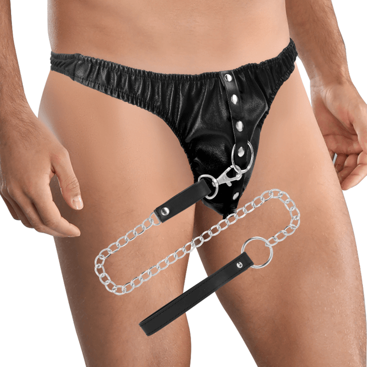 DARKNESS - SUBMISSION-TANGA MIT METALLKETTE - INTIM SPACE Online Sexshop