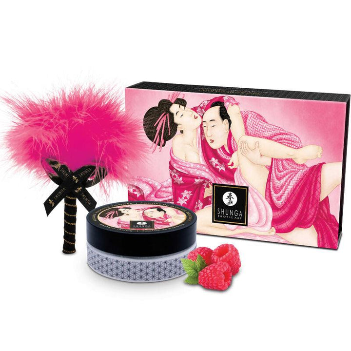 SHUNGA - ESSBARES MASSAGEPULVER-KIT HIMBEERE - INTIM SPACE Online Sexshop