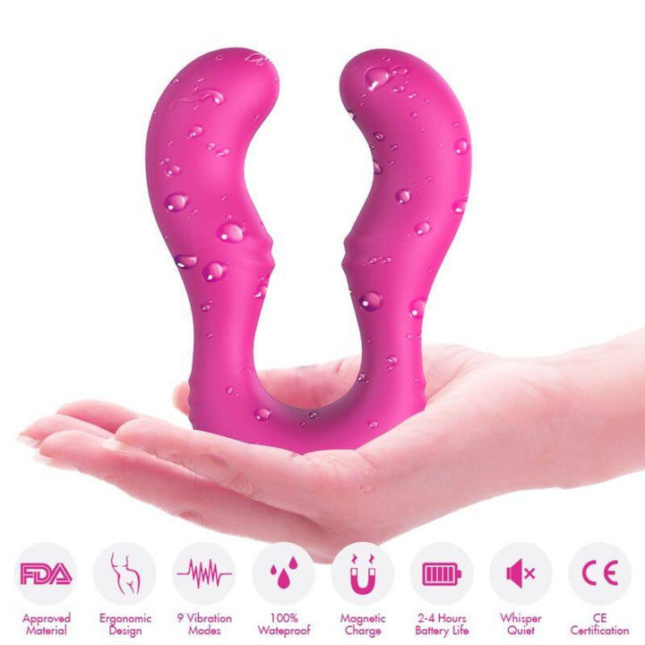 ARMONY - SERAPH VIBRATOR DOPPELTE FERNBEDIENUNG FUCHSIA - INTIM SPACE Online Sexshop