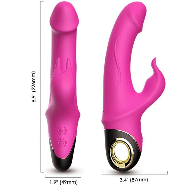 ARMONY - METEROR DILDO VIBRATOR RABBIT ROTATOR FUCHSIA - INTIM SPACE Online Sexshop