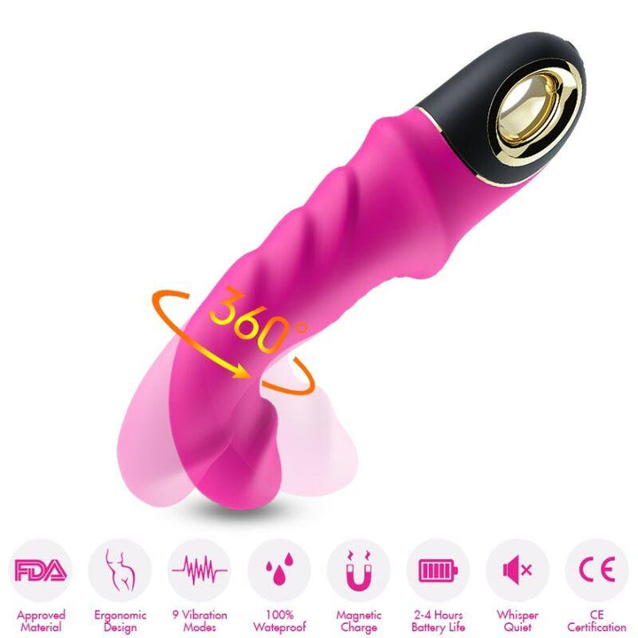 ARMONY - JOYBLADE DILDO VIBRATOR ROTATOR FUCHSIA - INTIM SPACE Online Sexshop