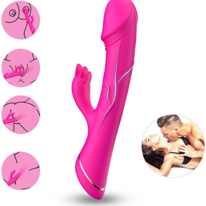 ARMONY - DILDO VIBRATOR KANINCHEN SILIKON FUCHSIA - INTIM SPACE Online Sexshop