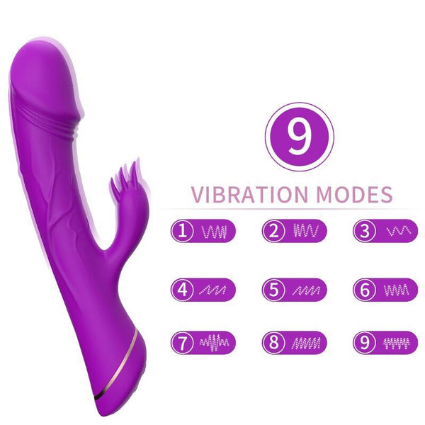 ARMONY - DILDO VIBRATOR KANINCHEN SILIKON LILA - INTIM SPACE Online Sexshop