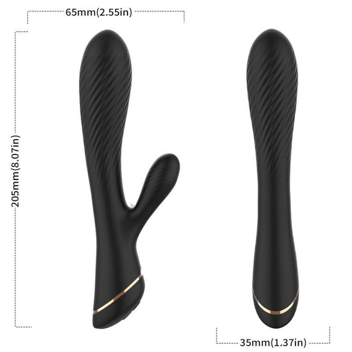 ARMONY - VIBRATOR KANINCHEN SILIKON SCHWARZ - INTIM SPACE Online Sexshop