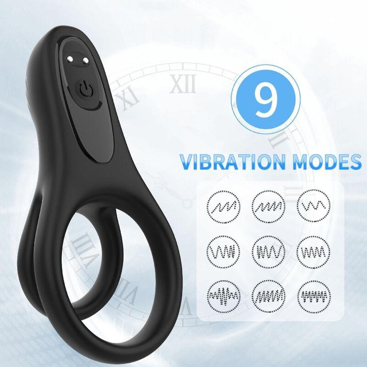 ARMONY - DOPPELRINGVIBRATOR SCHWARZ - INTIM SPACE Online Sexshop