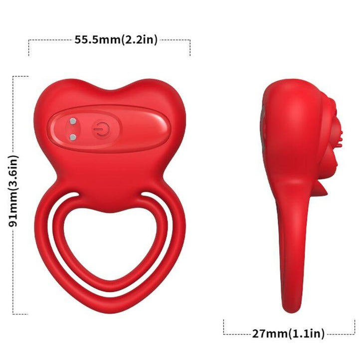 ARMONY - RINGVIBRATOR HERZ ROT - INTIM SPACE Online Sexshop