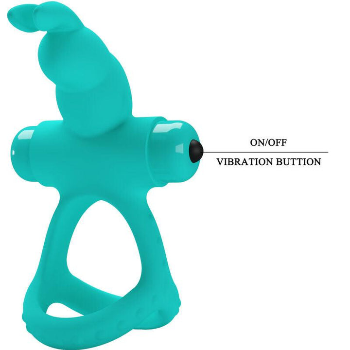 PRETTY LOVE - FIGGY GREEN RABBIT VIBRATORRING - INTIM SPACE Online Sexshop