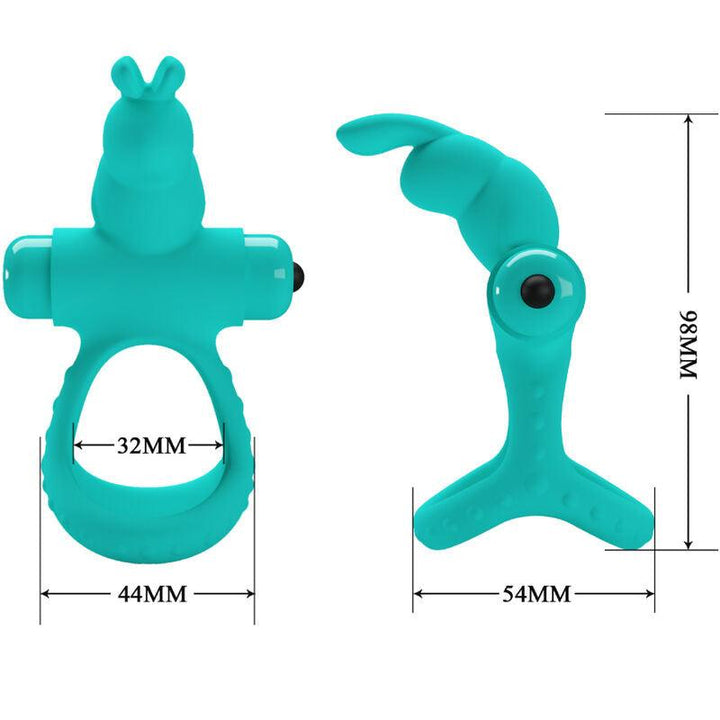 PRETTY LOVE - FIGGY GREEN RABBIT VIBRATORRING - INTIM SPACE Online Sexshop