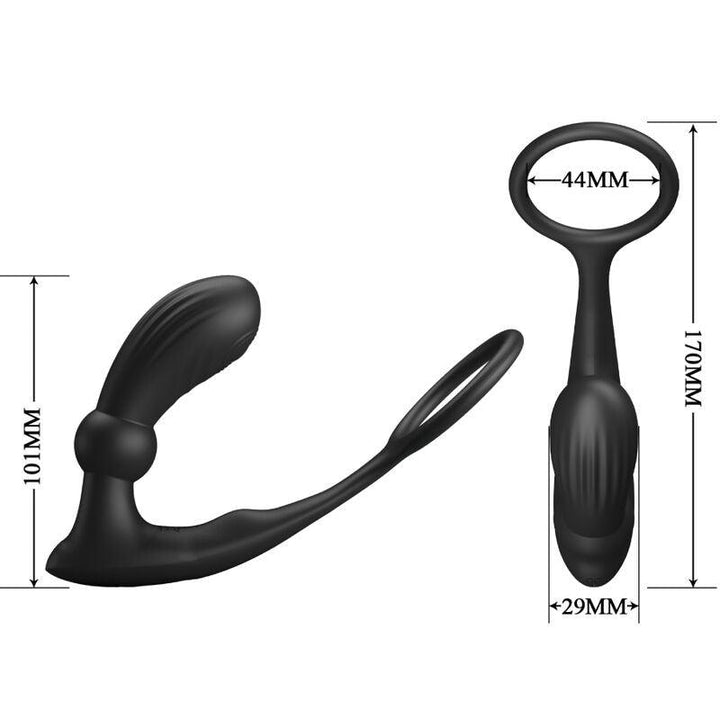 PRETTY LOVE - WARREN BLACK ANALRING - VIBRATOR - INTIM SPACE Online Sexshop