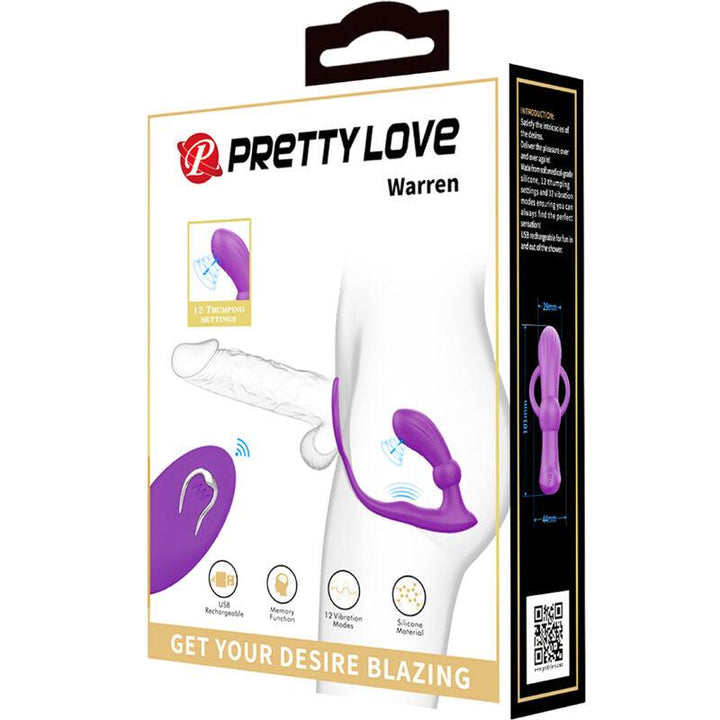 PRETTY LOVE - WARREN VIOLET ANALRING - VIBRATOR - INTIM SPACE Online Sexshop