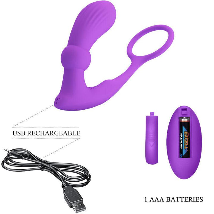 PRETTY LOVE - WARREN VIOLET ANALRING - VIBRATOR - INTIM SPACE Online Sexshop