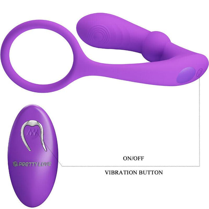 PRETTY LOVE - WARREN VIOLET ANALRING - VIBRATOR - INTIM SPACE Online Sexshop