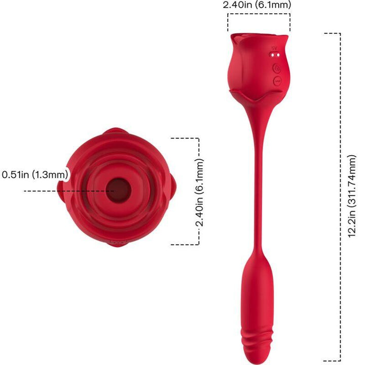 ARMONY - ROSEKNIGTH LECKT VIBRIERENDEN CLIT UND VIBRATOR ROT - INTIM SPACE Online Sexshop