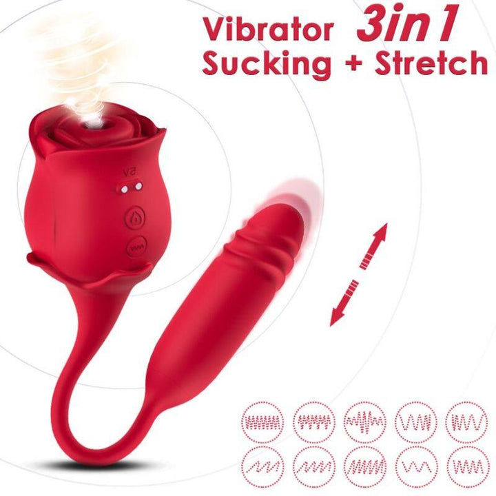 ARMONY - ROSEKNIGTH LECKT VIBRIERENDEN CLIT UND VIBRATOR ROT - INTIM SPACE Online Sexshop