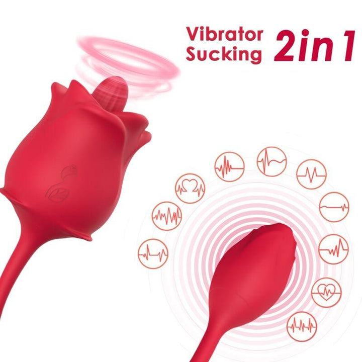 ARMONY - ROSA STIMULATOR - VIBRATOR COLA RED - INTIM SPACE Online Sexshop