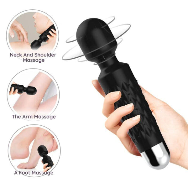 ARMONY - POSTMAN MASSAGER - VIBRATOR SUPER FLEXIBLER KOPF SCHWARZ - INTIM SPACE Online Sexshop