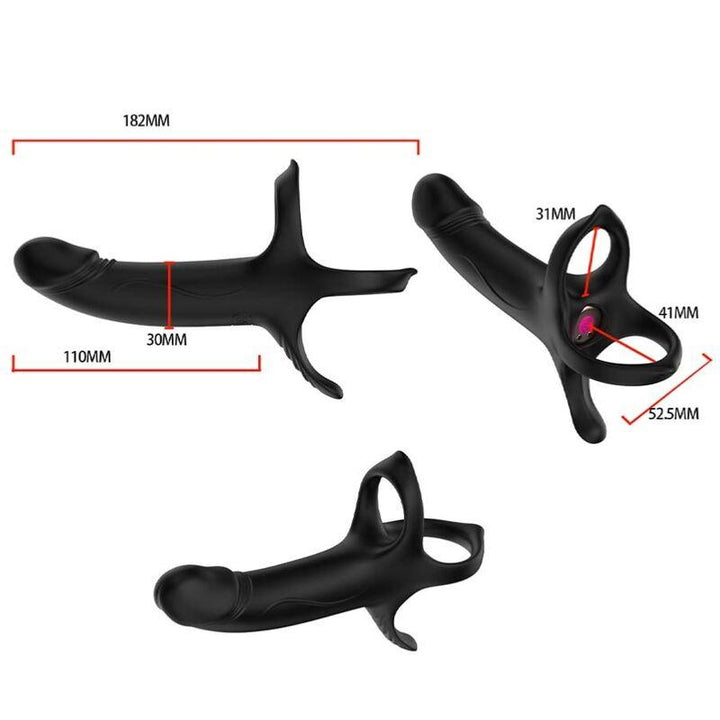 ARMONY - DILDO MIT RING - VIBRATOR FERNBEDIENUNG SCHWARZ - INTIM SPACE Online Sexshop