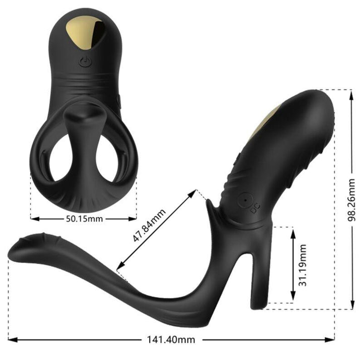 ARMONY - JOY JUMPER RINGVIBRATOR FÜR PAARE - ANALPLUG FERNBEDIENUNG SCHWARZ - INTIM SPACE Online Sexshop