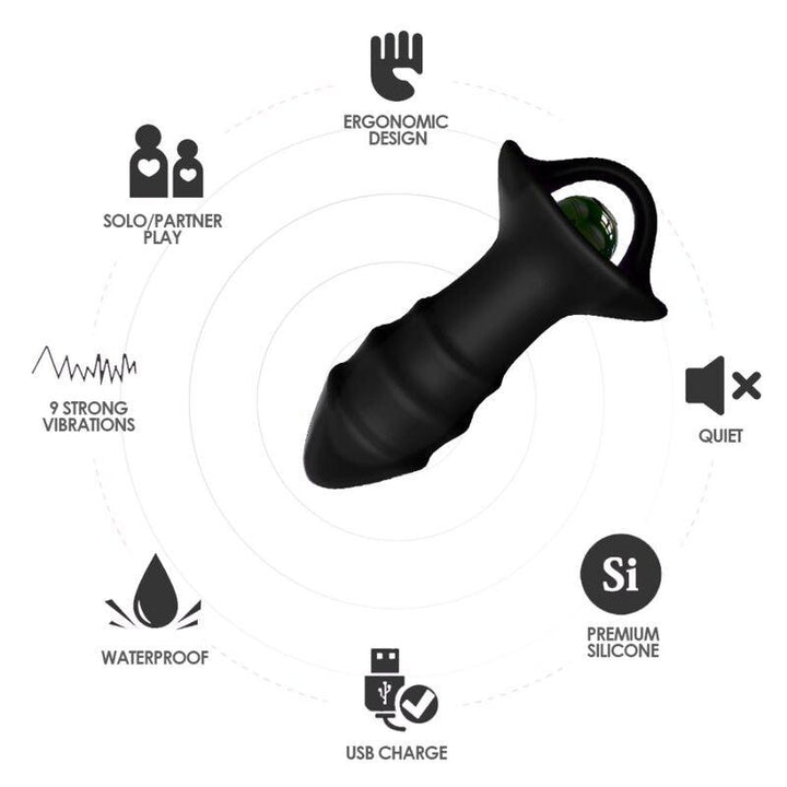 ARMONY - KYLIN FINGERVIBRATOR - ANALPLUG FERNBEDIENUNG SCHWARZ - INTIM SPACE Online Sexshop