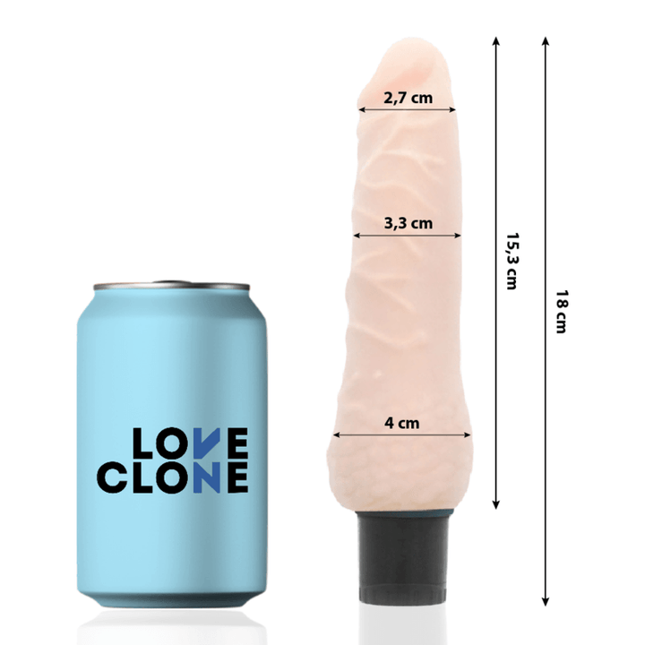 LOVECLONE - SVEN SELBSTSCHMIERENDER VIBRATOR 18.5 CM -O- 3.3 CM - INTIM SPACE Online Sexshop