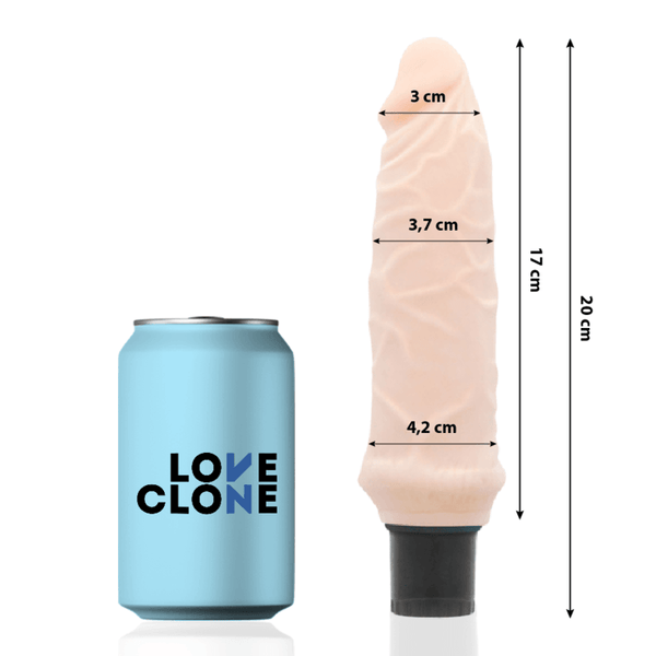 LOVECLONE - IVAR SELBSTSCHMIERENDER VIBRATOR 20 CM -O- 3.7 CM - INTIM SPACE Online Sexshop