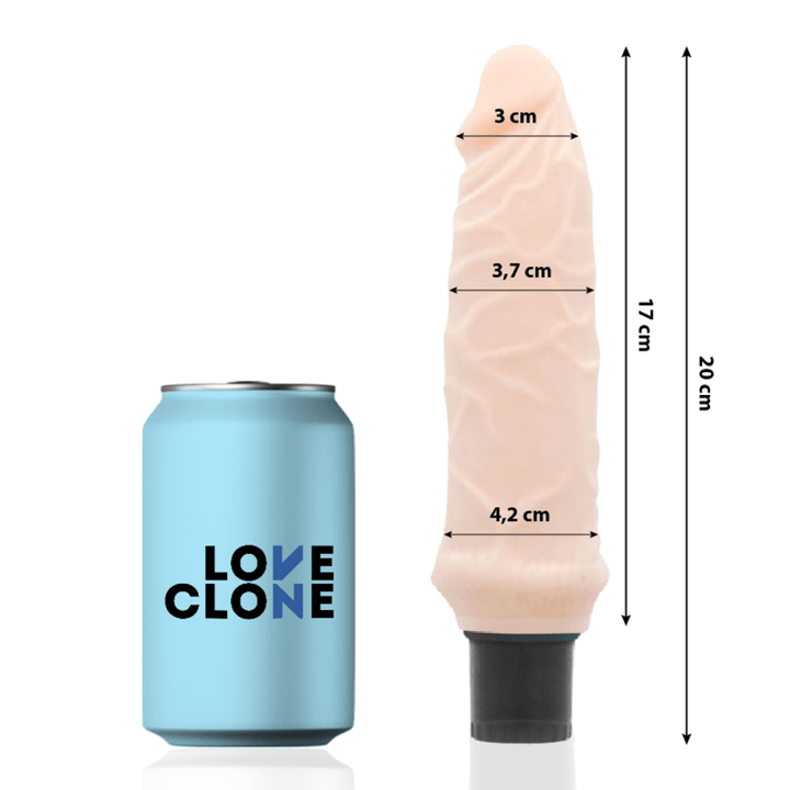 LOVECLONE - IVAR SELBSTSCHMIERENDER VIBRATOR 20 CM -O- 3.7 CM - INTIM SPACE Online Sexshop