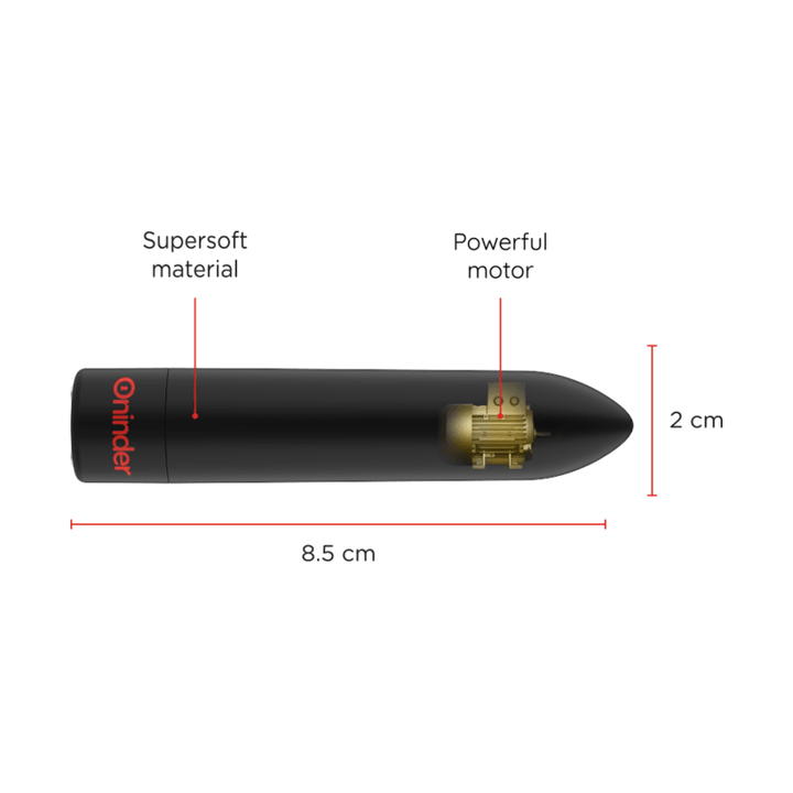 ONINDER - BERLIN BULLET VIBRATOR SCHWARZ - MODI 8,5 - 2 CM - KOSTENLOSE APP - INTIM SPACE Online Sexshop