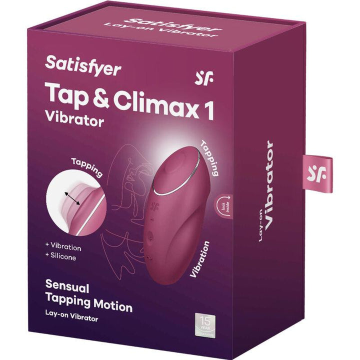 SATISFYER - TAP - CLIMAX - AUFLEGVIBRATOR ROT - INTIM SPACE Online Sexshop