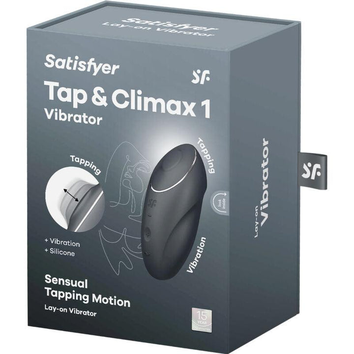 SATISFYER - TAP - CLIMAX - AUFLEGVIBRATOR SCHWARZ - INTIM SPACE Online Sexshop