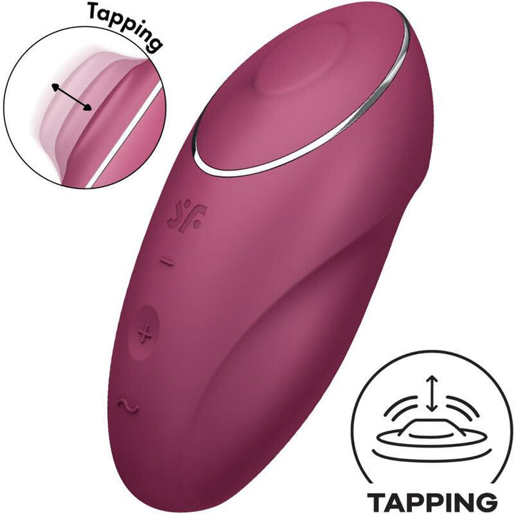 SATISFYER - TAP - CLIMAX - AUFLEGVIBRATOR ROT - INTIM SPACE Online Sexshop