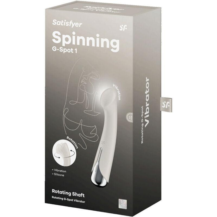 SATISFYER - SPINNING G-SPORT - ROTATOR VIBRATOR BEIGE - INTIM SPACE Online Sexshop