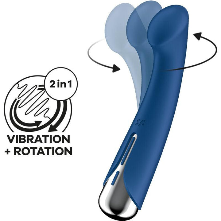 SATISFYER - SPINNING G-SPORT - ROTATOR VIBRATOR BLAU - INTIM SPACE Online Sexshop