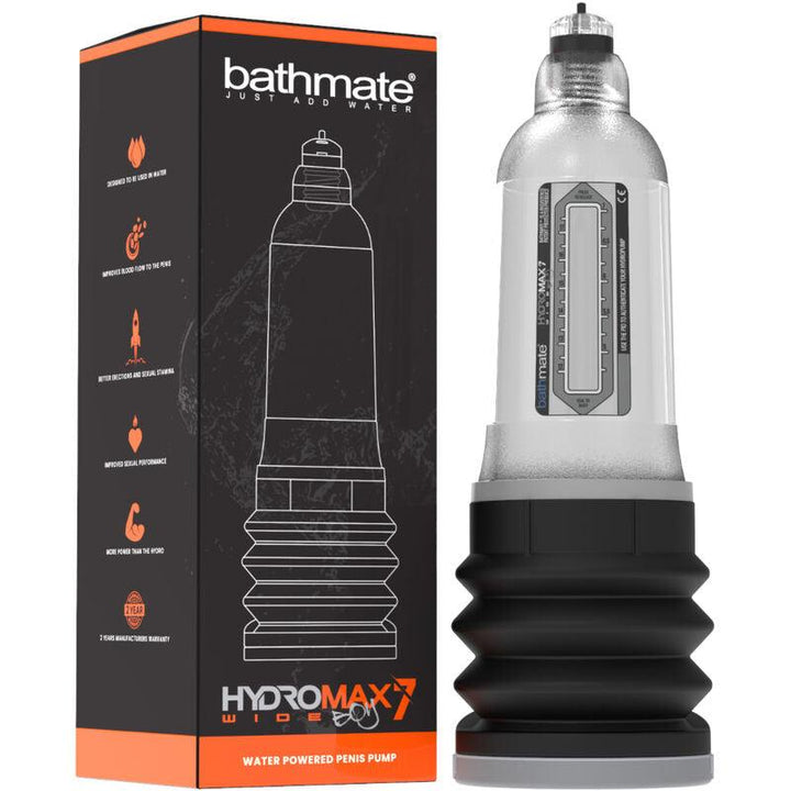 BATHMATE - HYDROMAX - WIDE BOY X30 TRANSPARENT - INTIM SPACE Online Sexshop