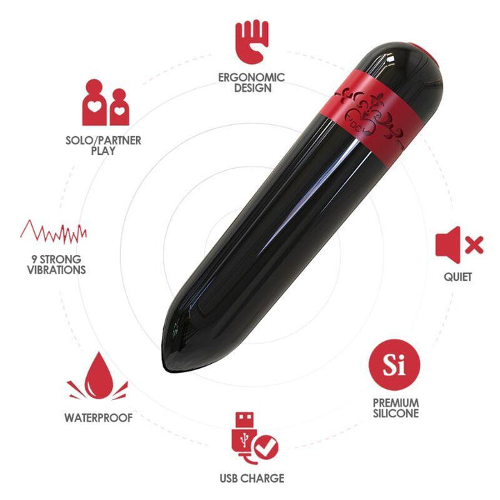 ARMONY - ROCKET VIBRATOR BULLET FERNBEDIENUNG SCHWARZ - INTIM SPACE Online Sexshop