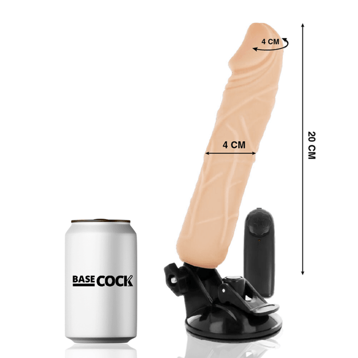 BASECOCK - REALISTISCHER VIBRATOR MIT FERNBEDIENUNG NATÜRLICHER 20 CM -O- - CM - INTIM SPACE Online Sexshop