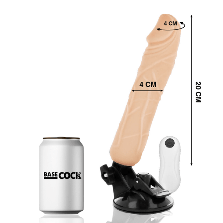 BASECOCK - REALISTISCHER NATÜRLICHER FERNBEDIENUNGSVIBRATOR 20 CM -O- - CM - INTIM SPACE Online Sexshop