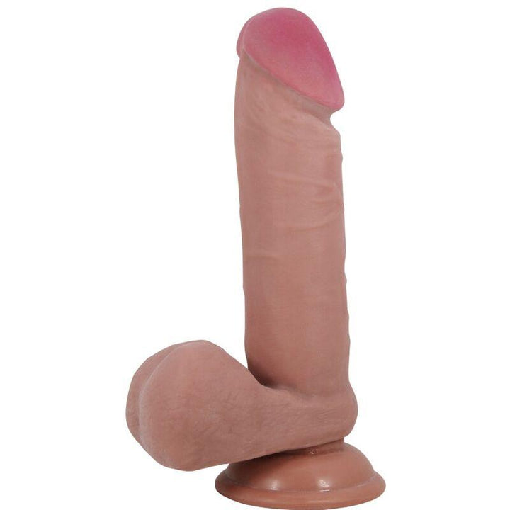 PRETTY LOVE - REALISTISCHER DILDO DER SLIDING SKIN-SERIE MIT SLIDING SKIN-SAUGNAPF BRAUN 20,5 CM - INTIM SPACE Online Sexshop