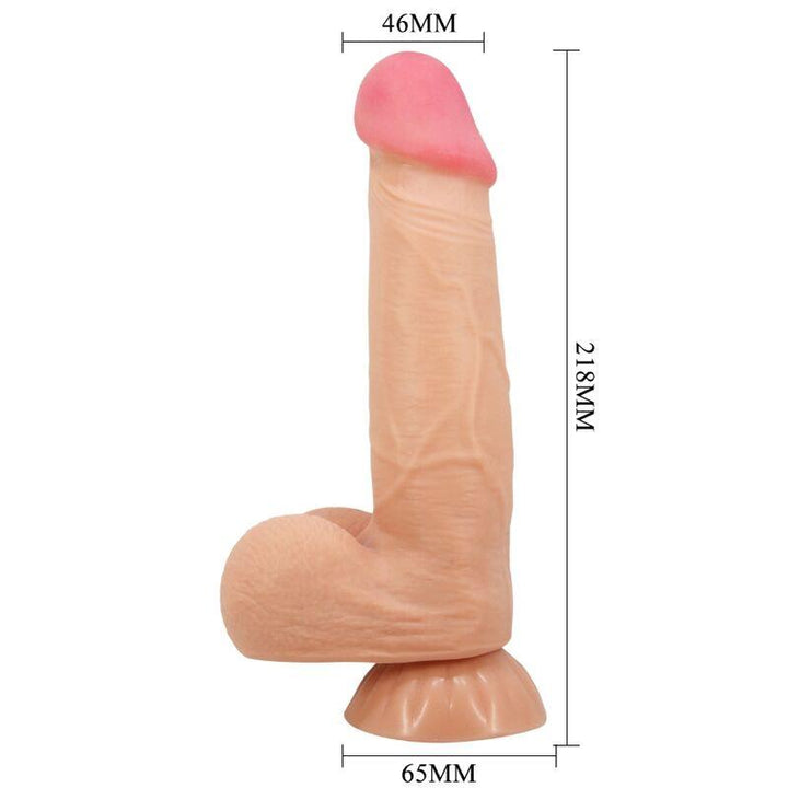 PRETTY LOVE - SLIDING SKIN SERIES REALISTISCHER DILDO MIT SLIDING SKIN FERNBEDIENUNG SAUGNAPFLEISCH 21,8 CM - INTIM SPACE Online Sexshop