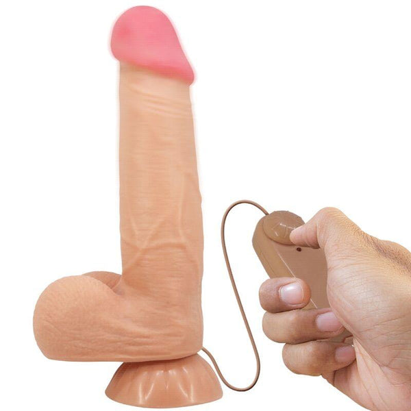 PRETTY LOVE - SLIDING SKIN SERIES REALISTISCHER DILDO MIT SLIDING SKIN FERNBEDIENUNG SAUGNAPFLEISCH 21,8 CM - INTIM SPACE Online Sexshop