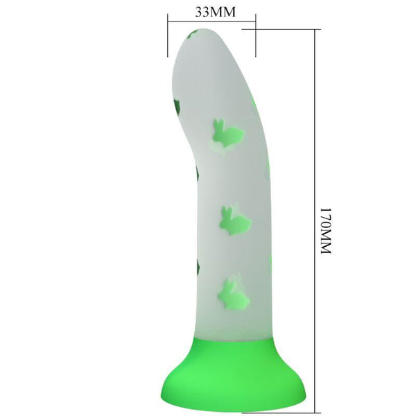 PRETTY LOVE - MAGISCHER NACHT-DILDO OHNE VIBRATION LEUCHTENDES GRÜN - INTIM SPACE Online Sexshop