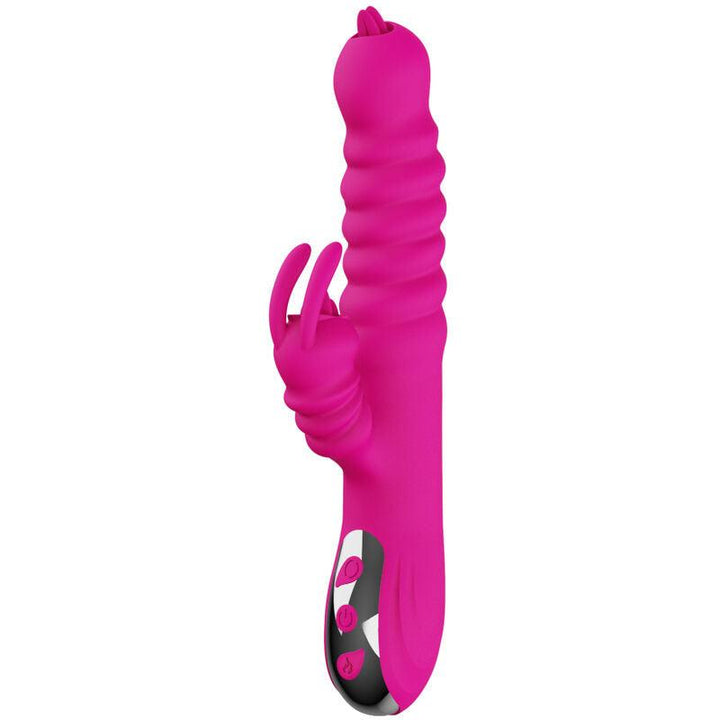 ARMONY - RABBIT DOPPELZUNGE MULTIFUNKTIONSVIBRATOR FUCHSIA WRMEEFFEKT - INTIM SPACE Online Sexshop