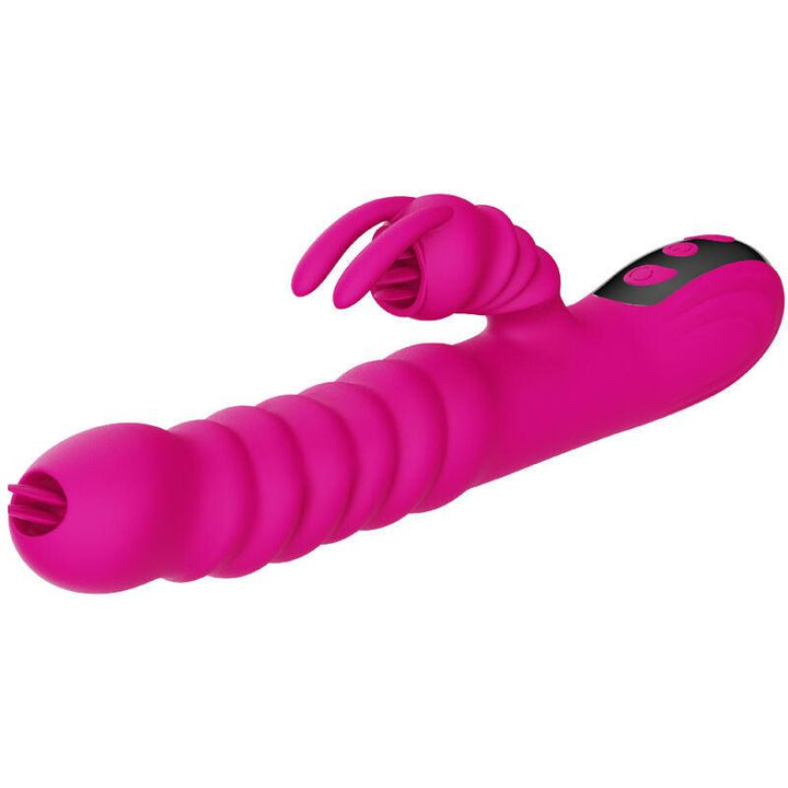 ARMONY - RABBIT DOPPELZUNGE MULTIFUNKTIONSVIBRATOR FUCHSIA WRMEEFFEKT - INTIM SPACE Online Sexshop