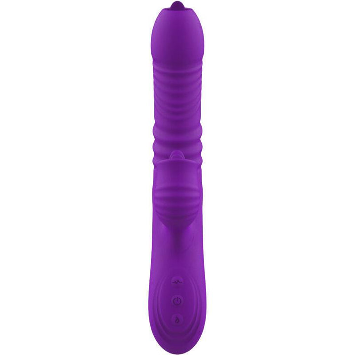 ARMONY - VOLLSTNDIGER G-PUNKT-KANINCHENVIBRATOR MIT STIMULIERENDEM ZUNGENVIOLETTEN WRMEEFFEKT - INTIM SPACE Online Sexshop