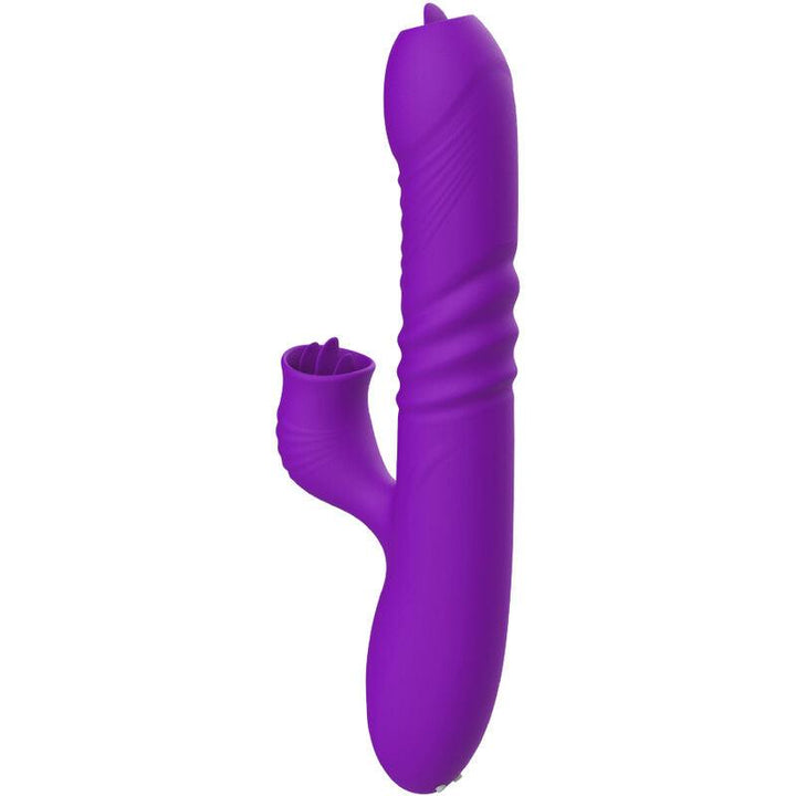 ARMONY - VOLLSTNDIGER G-PUNKT-KANINCHENVIBRATOR MIT STIMULIERENDEM ZUNGENVIOLETTEN WRMEEFFEKT - INTIM SPACE Online Sexshop