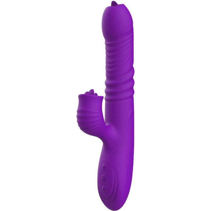 ARMONY - VOLLSTNDIGER G-PUNKT-KANINCHENVIBRATOR MIT STIMULIERENDEM ZUNGENVIOLETTEN WRMEEFFEKT - INTIM SPACE Online Sexshop