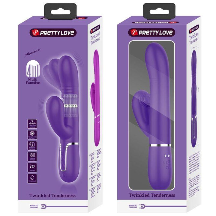 PRETTY LOVE - MULTIFUNKTIONS-G-SPOT-VIBRATOR LILA - INTIM SPACE Online Sexshop